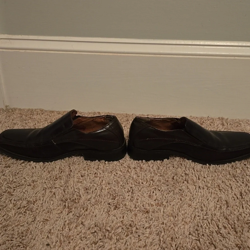 Joseph Abboud Men's Brown Leather Loafers Size 8.5M